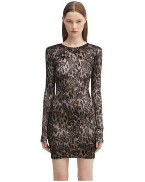 Fiorucci Banimalier Print Velour Padded Mini - Bruin