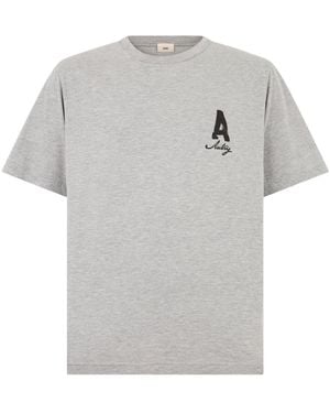 Autry Katoenen T-Shirt Met Logo - Grijs