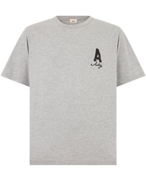 Autry Katoenen T-Shirt Met Logo - Grijs