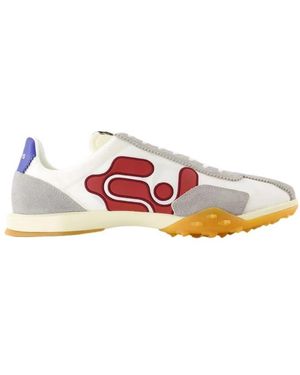 Eytys Sneakers in pelle grigia - punta rotonda - Rosa