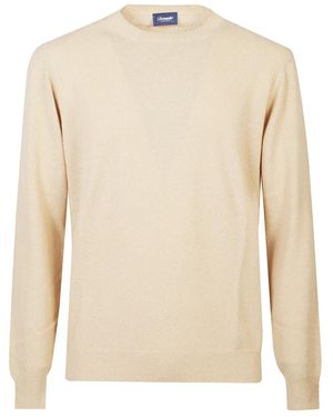 Drumohr Round-Neck Knitwear - Natural