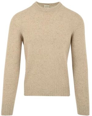 Drumohr Round-Neck Knitwear - Natural