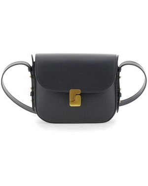 Soeur Bellissima borsa a tracolla grigia con plaque - Grigio