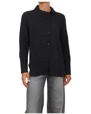 ARMANI EXCHANGE Overhemden ,Zwart ,Concealed-Button Crewneck Shirt