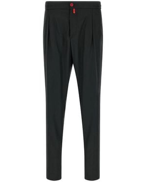 Kiton Slim-Fit Trousers - Black