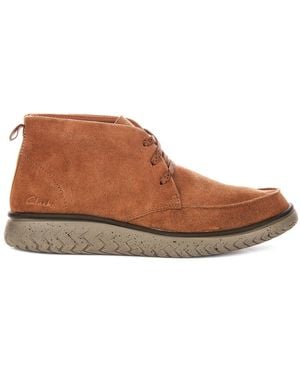 Clarks Lace-Up Boots - Brown
