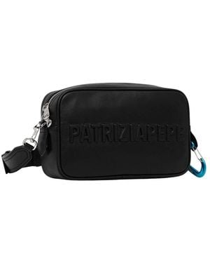 Patrizia Pepe Umhängetasche Mit Logo-Prägung - Schwarz