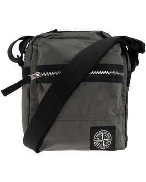 Stone Island Messenger Bags - Black