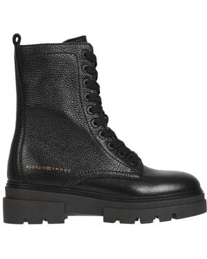 Tommy Hilfiger Lace-Up Boots - Black