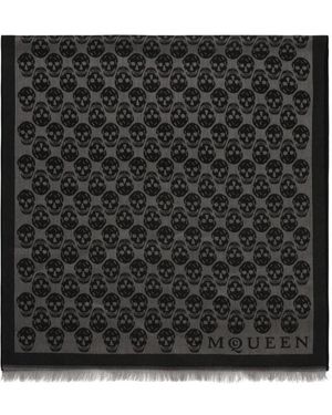McQueen Winter Scarves - Black