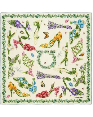 Ferragamo Silky Scarves - Green