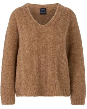 Marc Cain Pullover Mit Alpaka – Knitted - Braun
