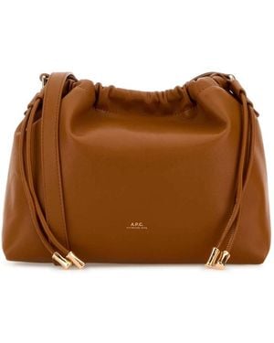 A.P.C. Bucket Bags - Brown