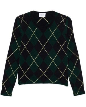 Be You Argyle V-Hals Trui - Groen