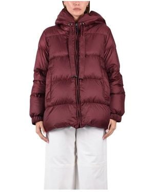 Max Mara Jassen ,Rood ,Polyester Seia Puffer Jacket