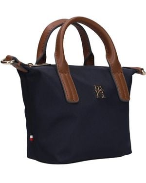 Tommy Hilfiger Tassen ,Blauw ,Nylon Popette Micro Tote