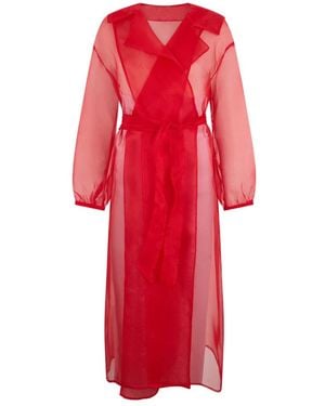 Herno Shirt Dresses - Red