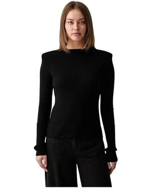 Pinko Strickpullover Mit Rundhalsausschnitt - Schwarz