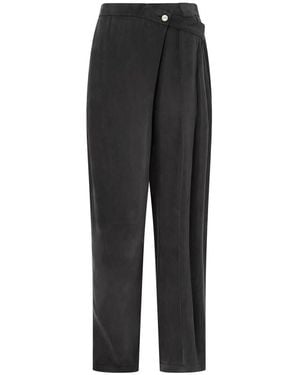 Pinko Straight Trousers - Negro