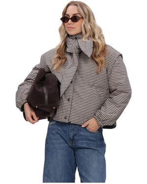 Object Jassen ,Polyester Objtimia Korte Omkeerbare Jas 147 - Bruin