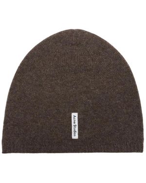 Acne Studios Fitted Beanie - Bruin
