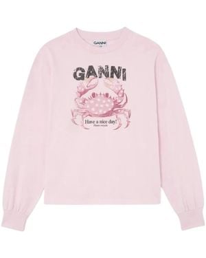 Ganni Sweatshirts - Pink