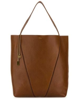 Chloé Tote Bags - Marrone