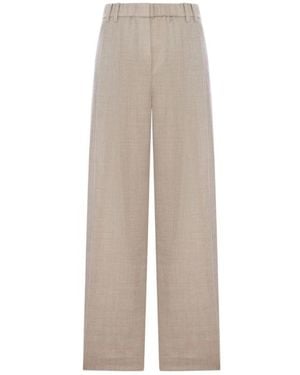 Brunello Cucinelli Wijde Broek - Naturel