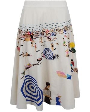 Mii Midi Skirts - Grey