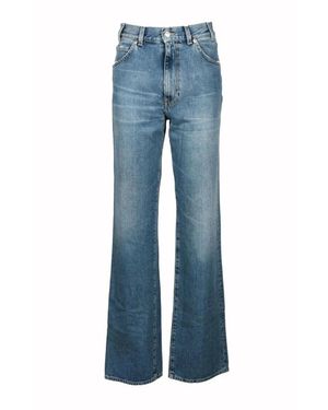 Grifoni Blauwe Bootcut Jeans Met Ritssluiting