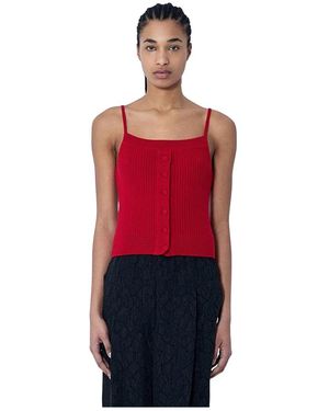 Dries Van Noten Sleeveless Tops - Red