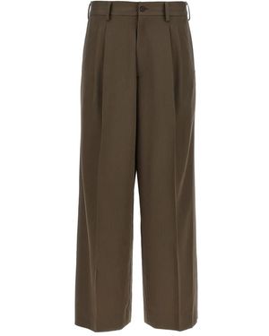 Ssstein Wide Trousers - Marrón