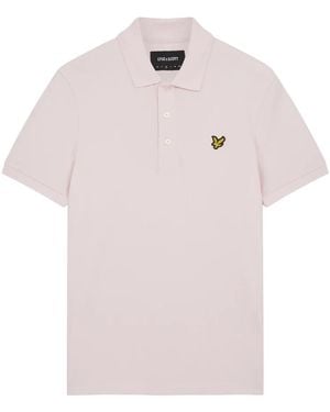 Lyle & Scott Tops ,Roze ,Katoen Plain Polo Shirt