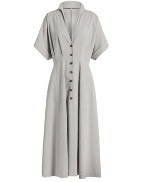 Alberta Ferretti Shirt Dresses - Grey