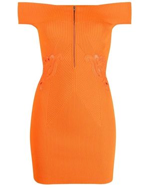 Self-Portrait Short Dresses - Orange