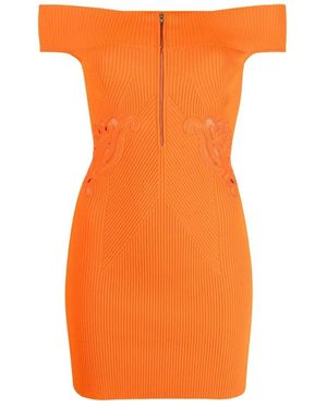 Self-Portrait Short Dresses - Orange