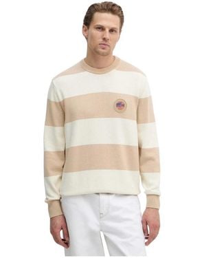 Lacoste Round-Neck Strickwaren - Natur