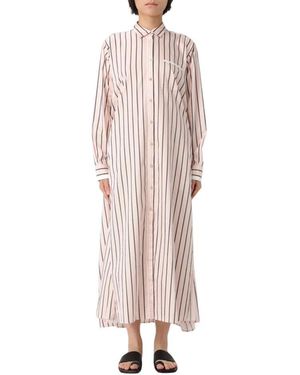 Forte Forte Rosa Streifen Maxikleid - Pink