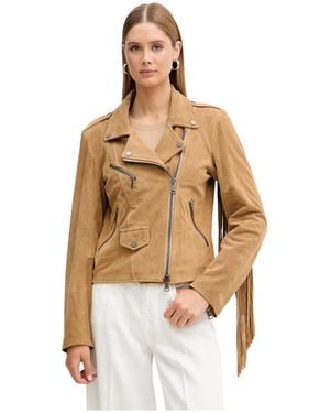 ViCOLO Fringe Biker Jacket - Metallic