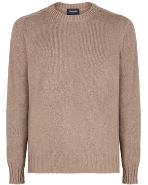 Drumohr Round-Neck Knitwear - Brown