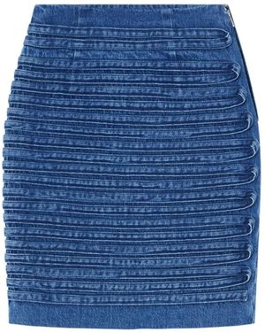 Versace High-Waisted Denim Skirt - Blue