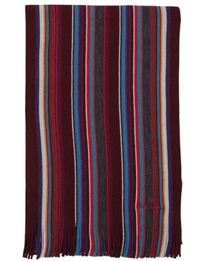 Paul Smith Sciarpa College A Righe - Paars