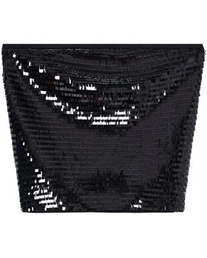 ARMANI EXCHANGE Sleeveless Tops - Black