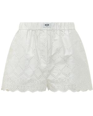 MSGM Short Shorts - Wit