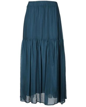 Attic And Barn Seidenmischung stylisches top - Blau