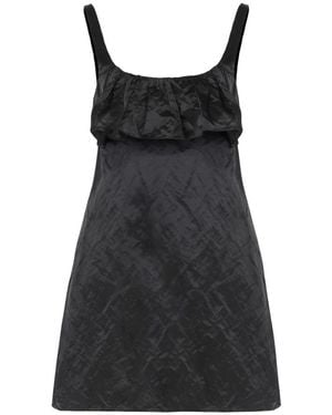 Chloé Elegant Gelaagde Midi Jurk - Zwart