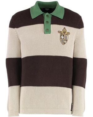 Fendi Round-Neck Knitwear - Black