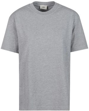 Autry Tops ,Grijs T-Shirts En Poloshirts