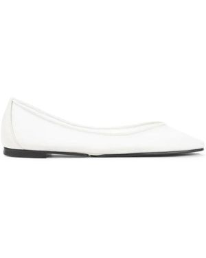 Jacquemus Schoenen ,Wit ,Leer Puntige Ballerina's