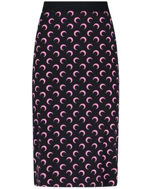 Marine Serre Midi Skirts - Blauw